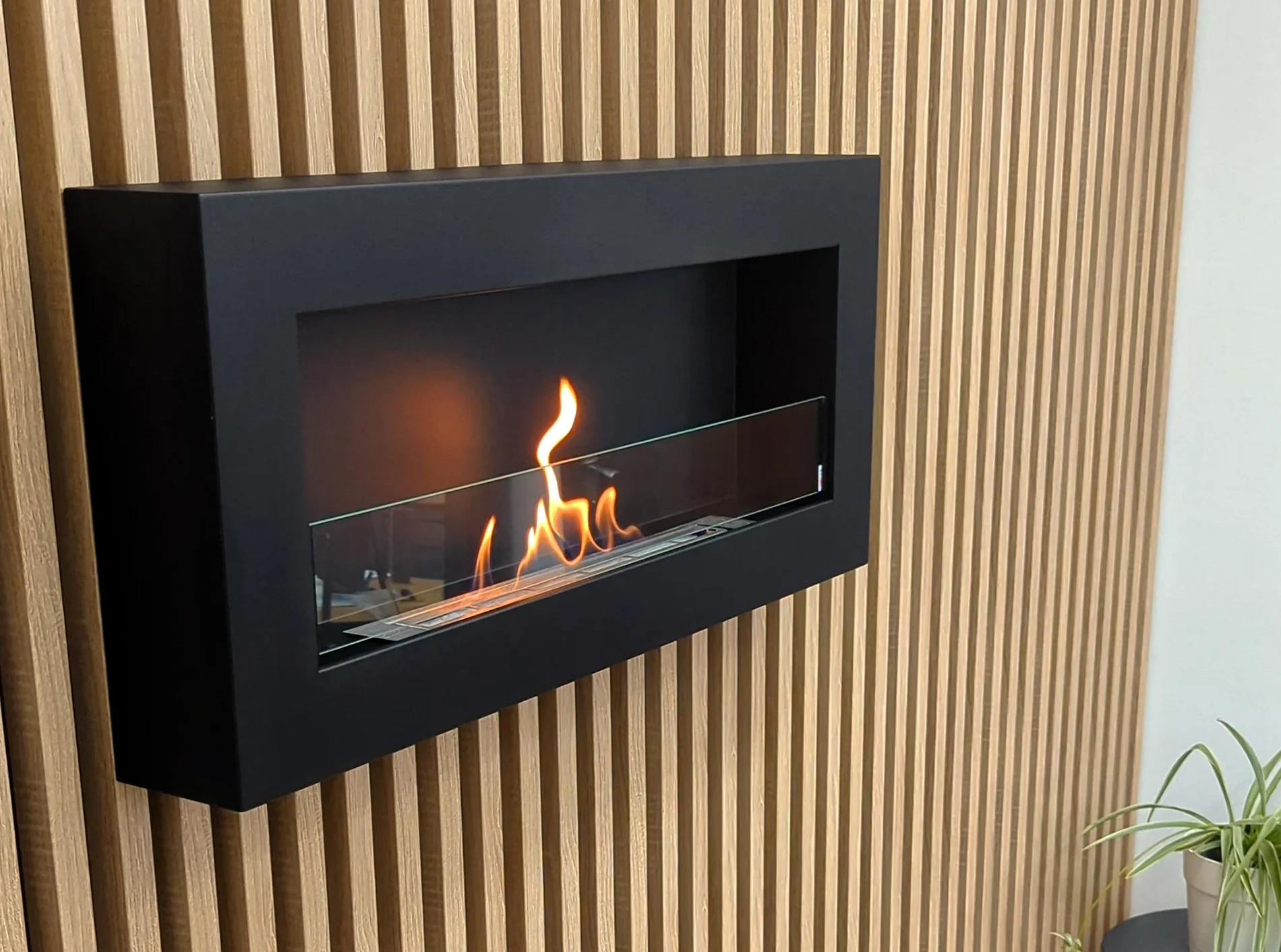4775 Biokamin Box 900x400 schwarz mit Glas