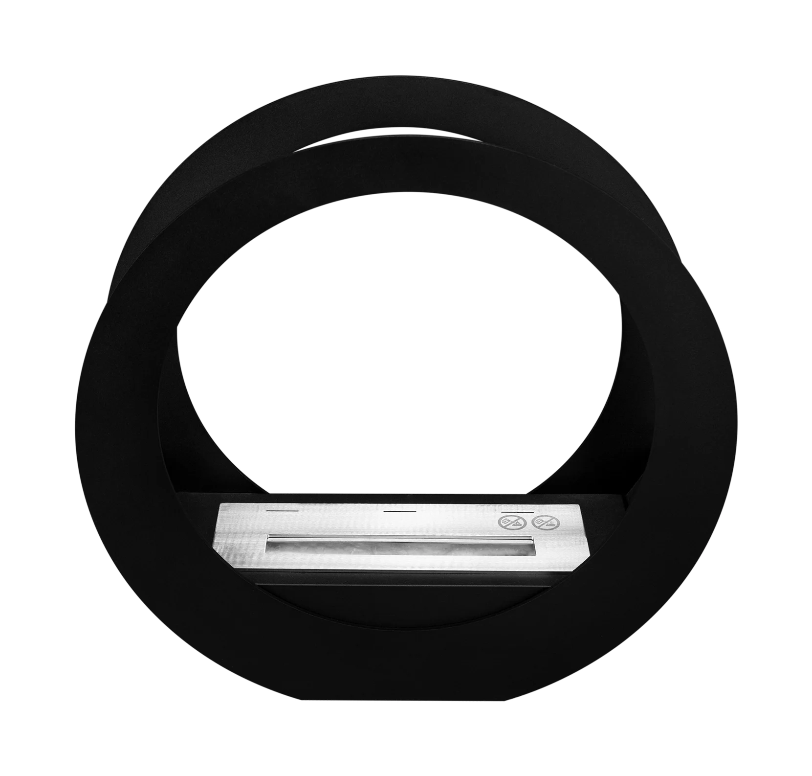 4838-1 Freistehender Bio-Kamin ONLY schwarz matt