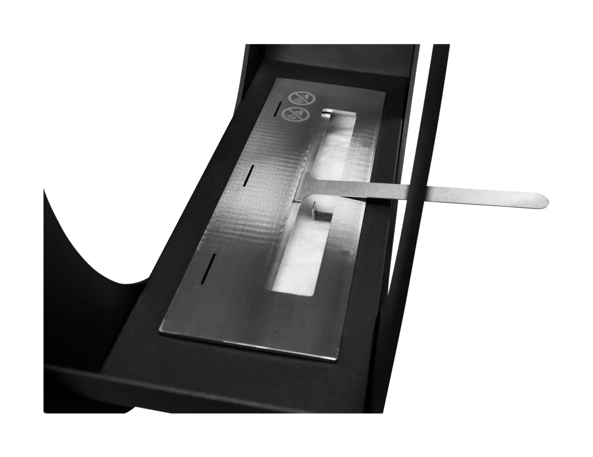 4843 Freistehender Bio-Kamin ONLY schwarz matt