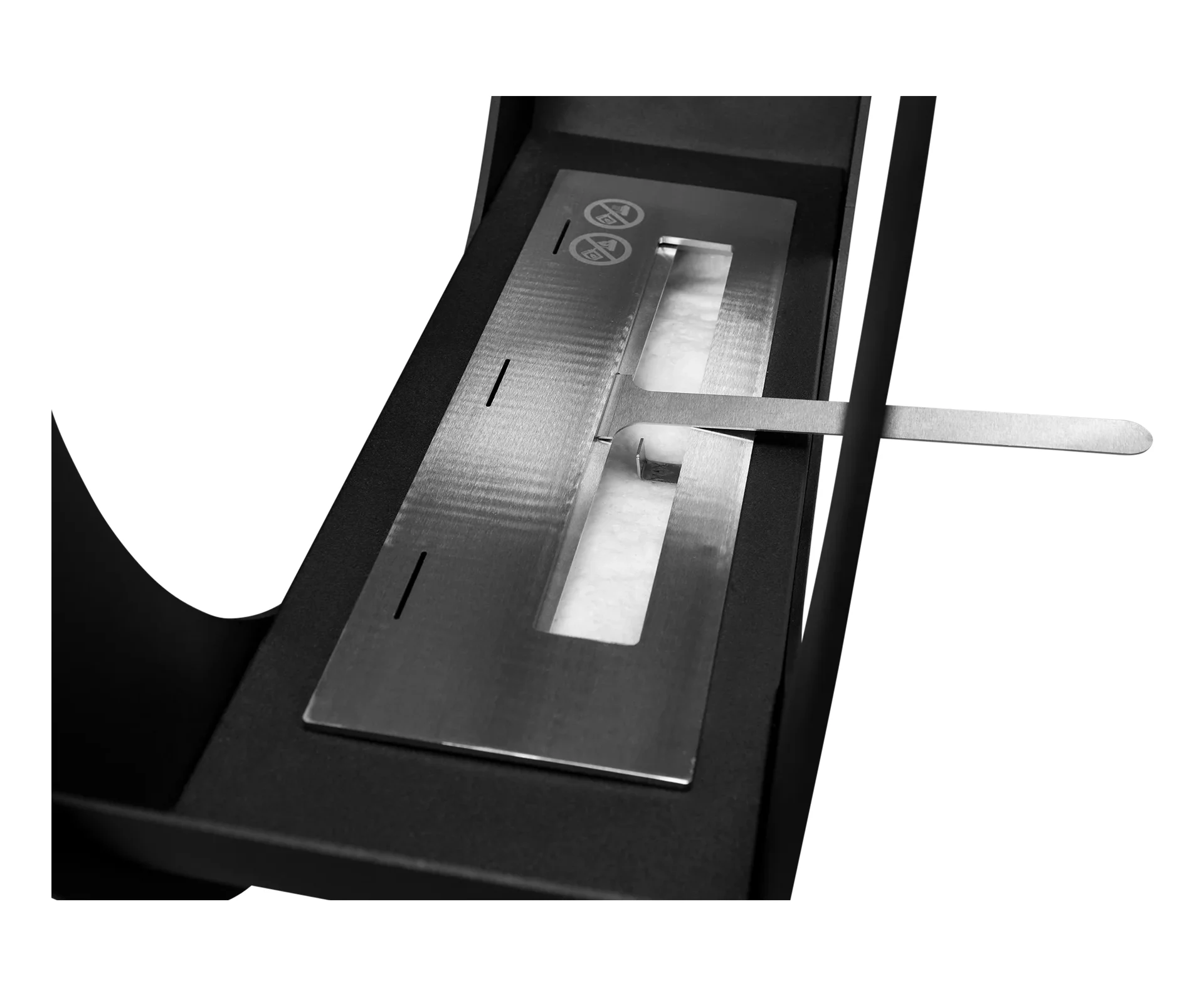 4843 Freistehender Bio-Kamin ONLY schwarz matt