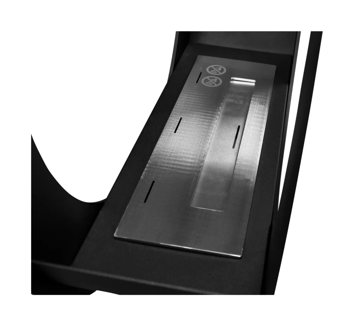 4844 Freistehender Bio-Kamin ONLY schwarz matt