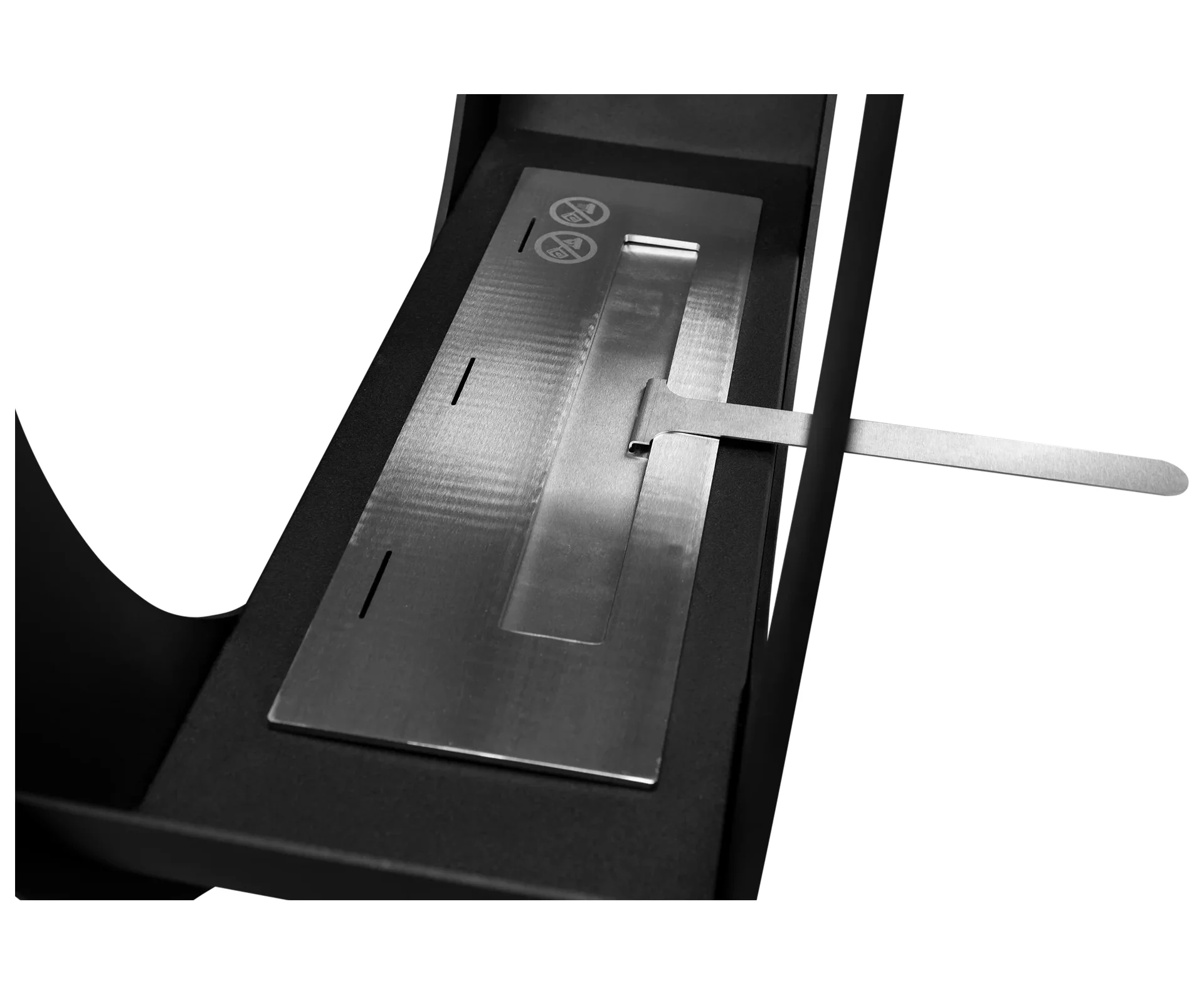 4845 Freistehender Bio-Kamin ONLY schwarz matt