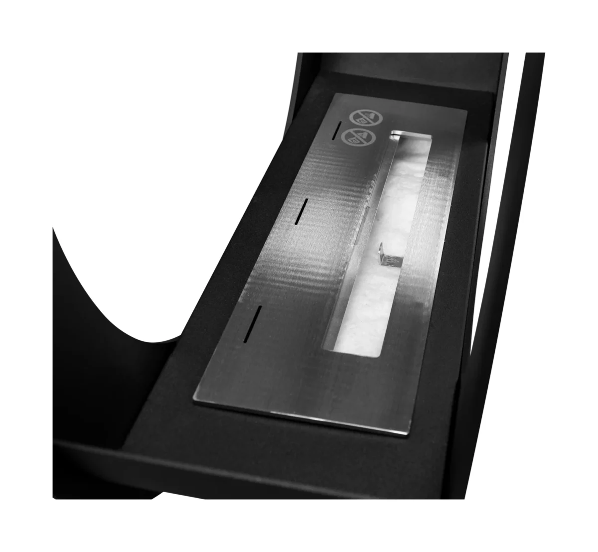 4846 Freistehender Bio-Kamin ONLY schwarz matt