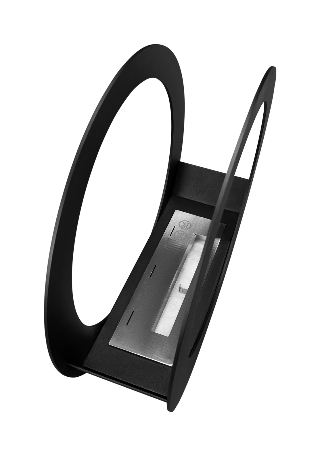 4847 Freistehender Bio-Kamin ONLY schwarz matt