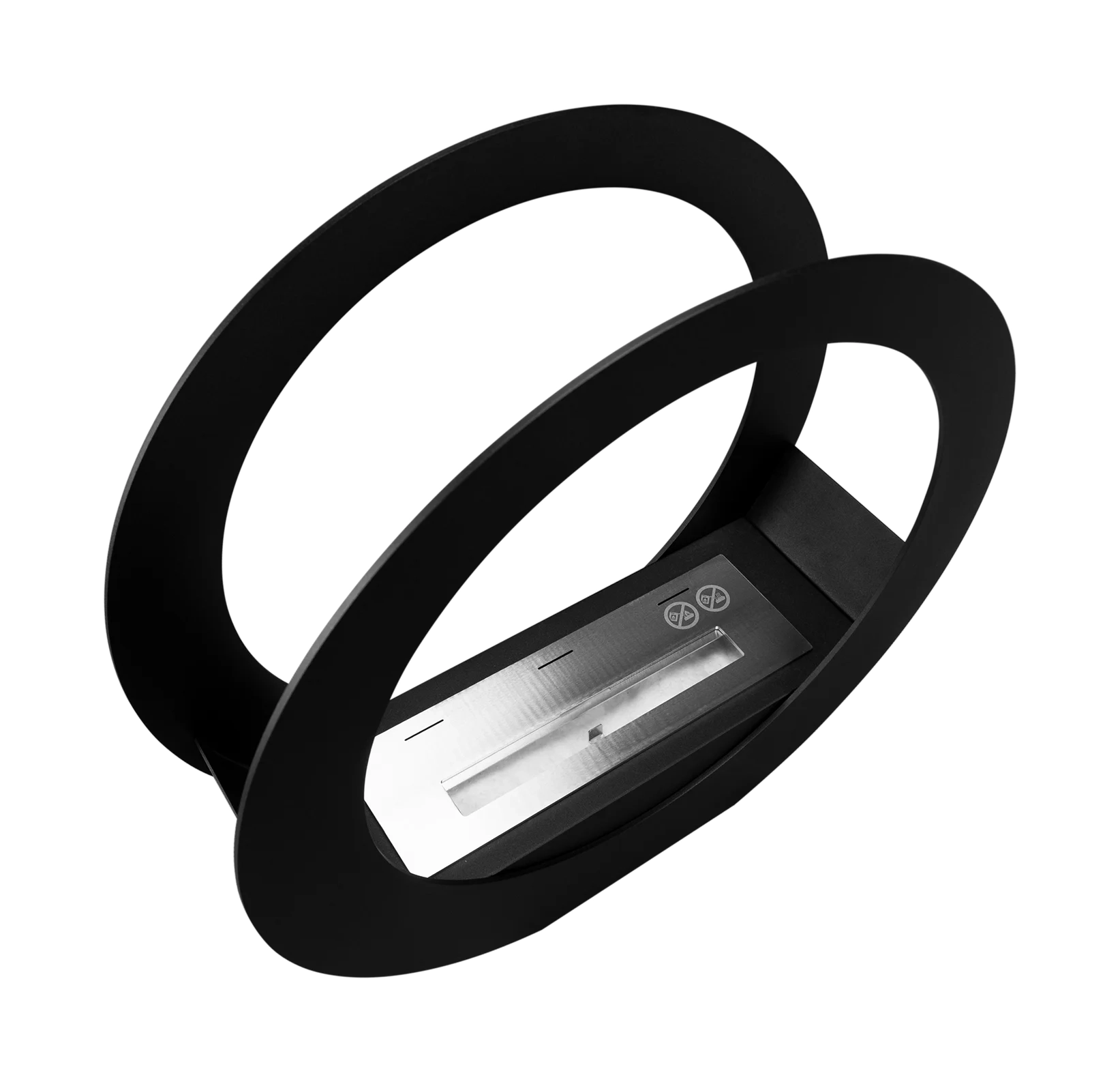 4848 Freistehender Bio-Kamin ONLY schwarz matt