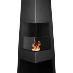 Bioethanol-Standkamin PYRAMID GARDEN – Schwarz Matt
