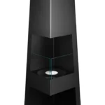 Bioethanol-Standkamin PYRAMID GARDEN – Schwarz Matt