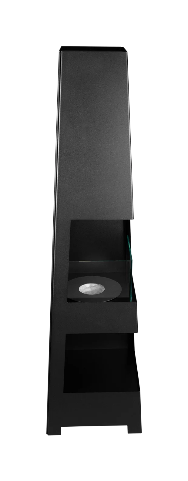 4877 Freistehender Bio-Kamin Pyramid Garden schwarz matt