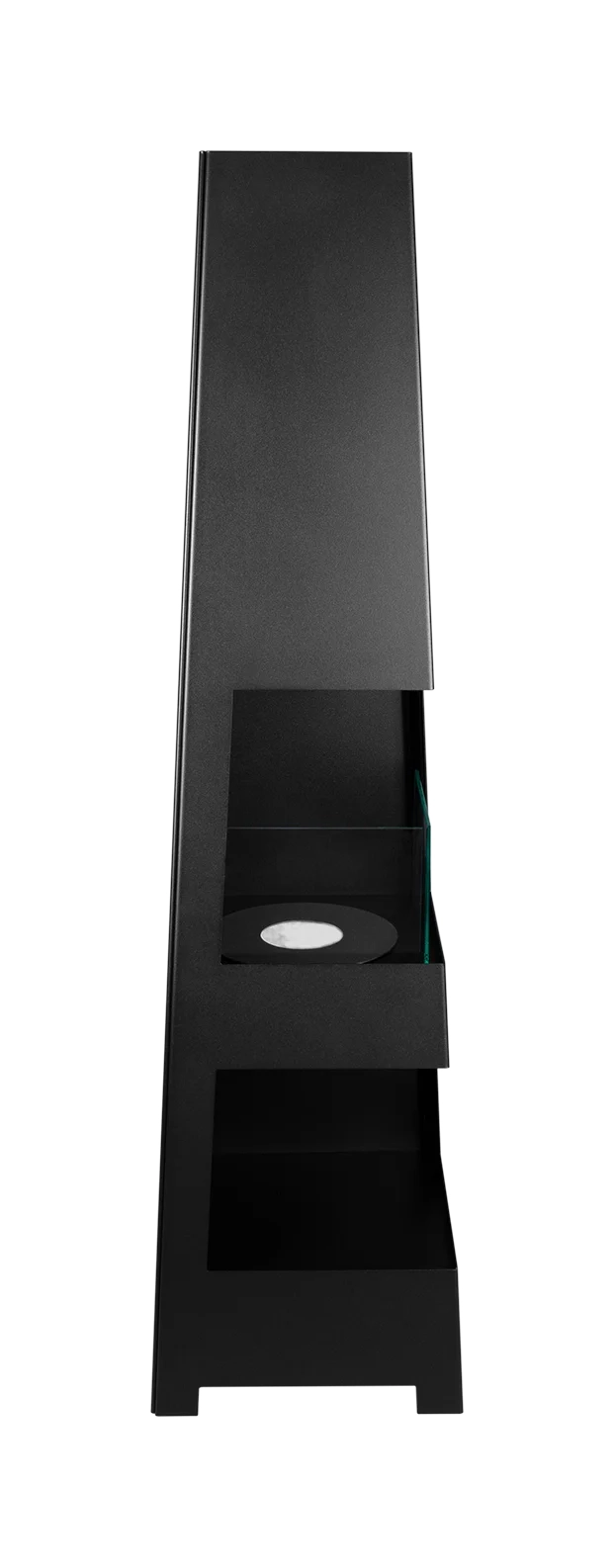 4878 Freistehender Bio-Kamin Pyramid Garden schwarz matt