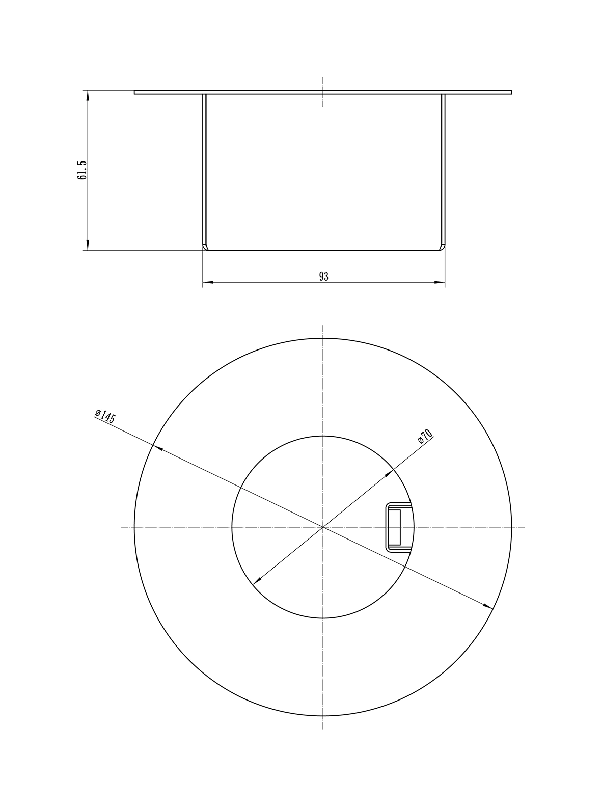 4892 DIY Bioethanol Brenner Rund
