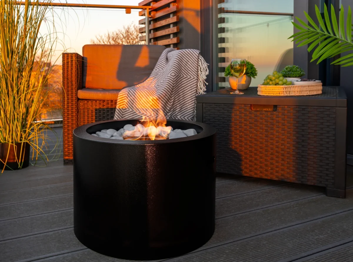 4910 Bio-Kamin Moon schwarz matt