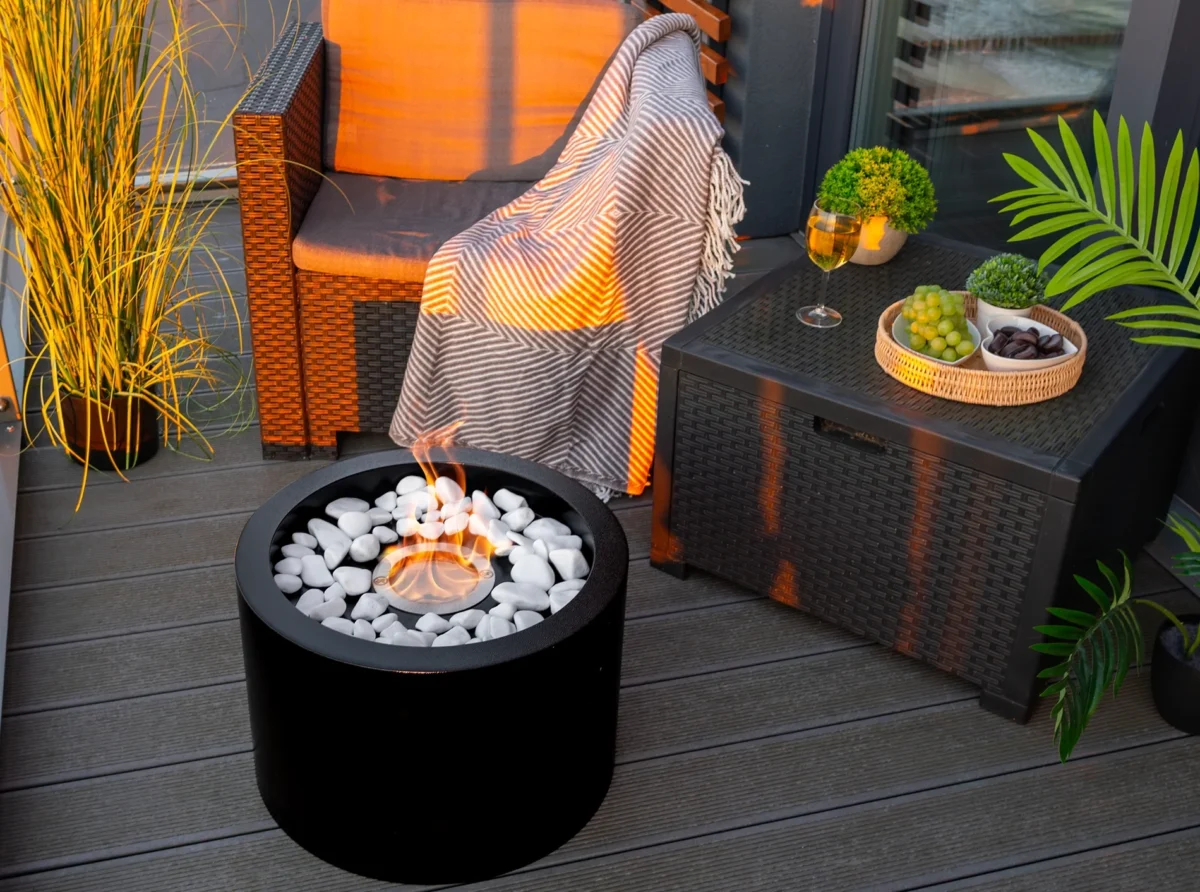 4911 Bio-Kamin Moon schwarz matt