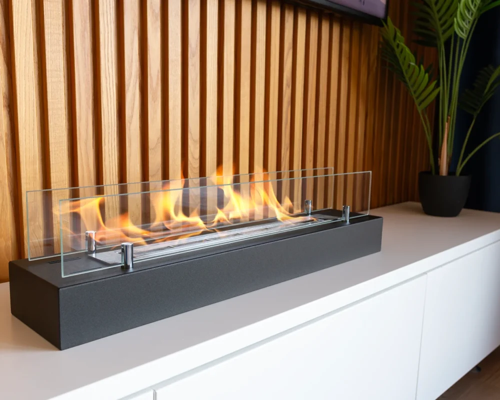 4919 Bio-Kamin Einsatz mit Glas 700mm