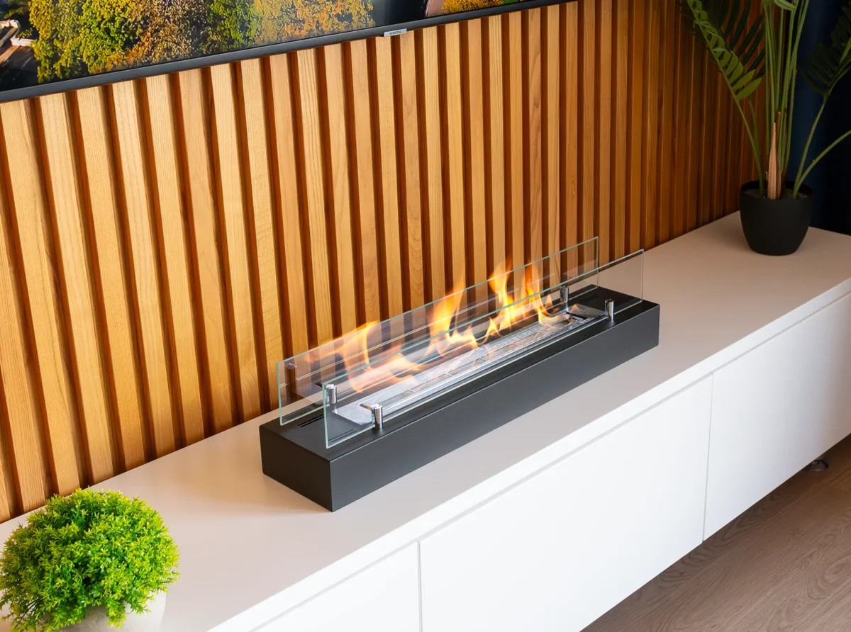 4921 Bio-Kamin Einsatz mit Glas 700mm