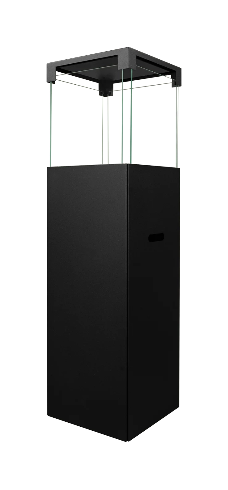 Freistehender Bio-Kamin PATIO - BESTIA schwarz matt