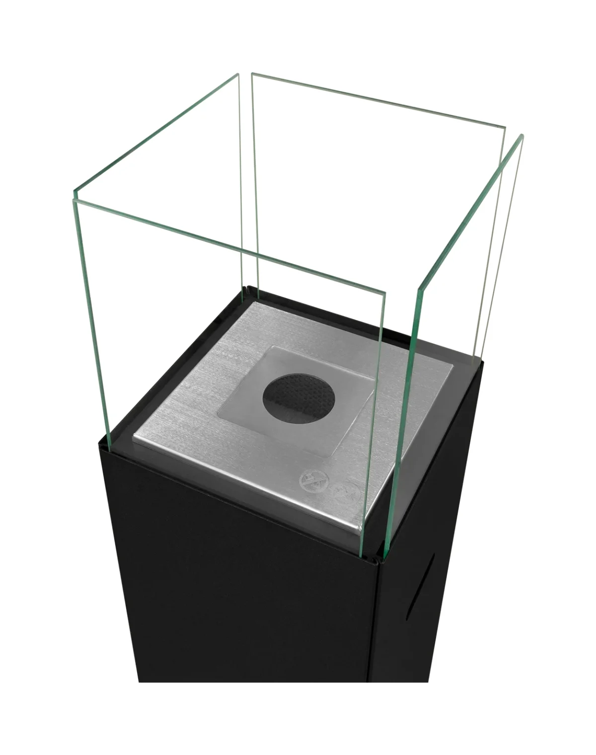 Freistehender Bio-Kamin PATIO - BESTIA schwarz matt