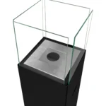 4965 Bioethanol-Standkamin PATIO – BESTIA – Schwarz Matt