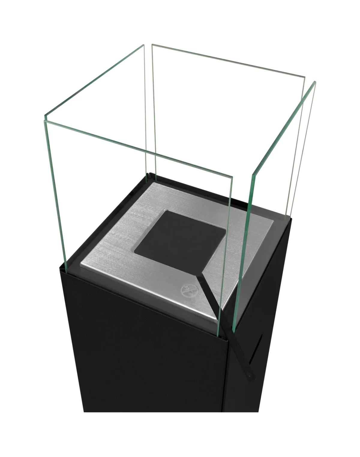 Freistehender Bio-Kamin PATIO - BESTIA schwarz matt