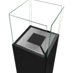 4968 Bioethanol-Standkamin PATIO – BESTIA – Schwarz Matt