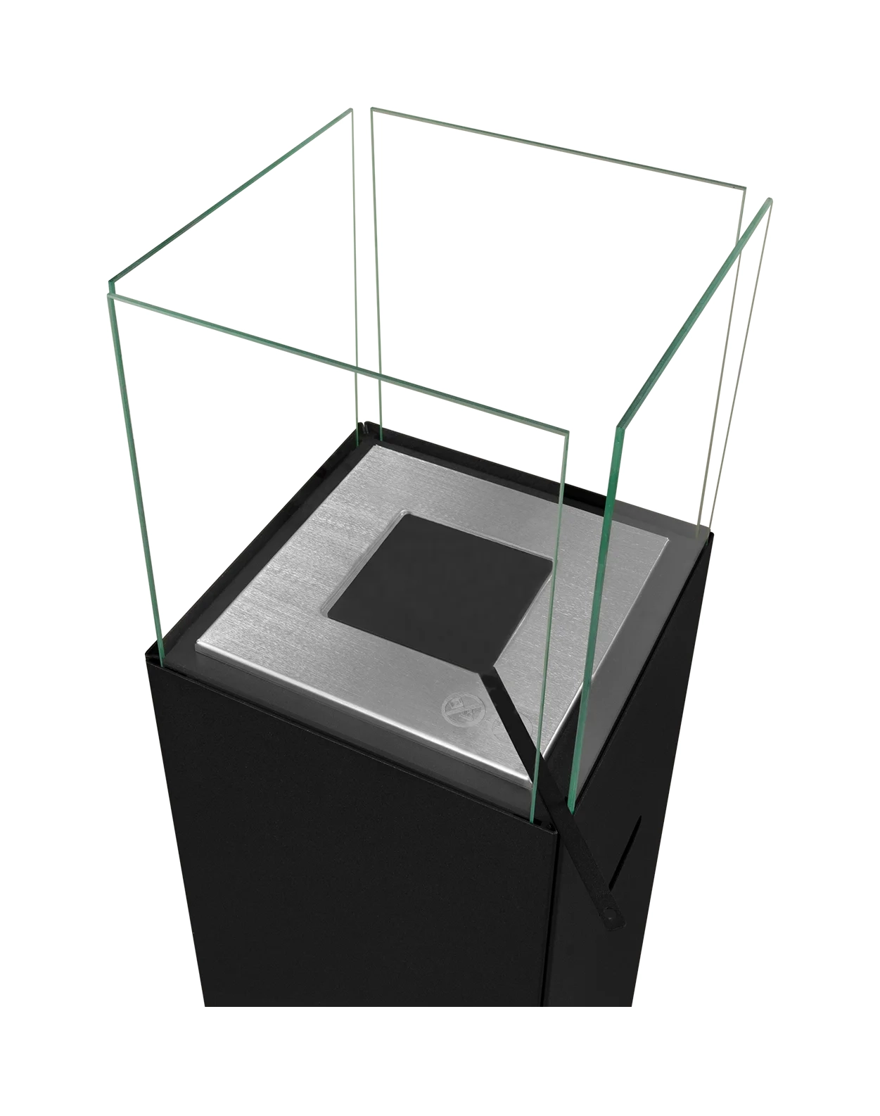 Freistehender Bio-Kamin PATIO - BESTIA schwarz matt