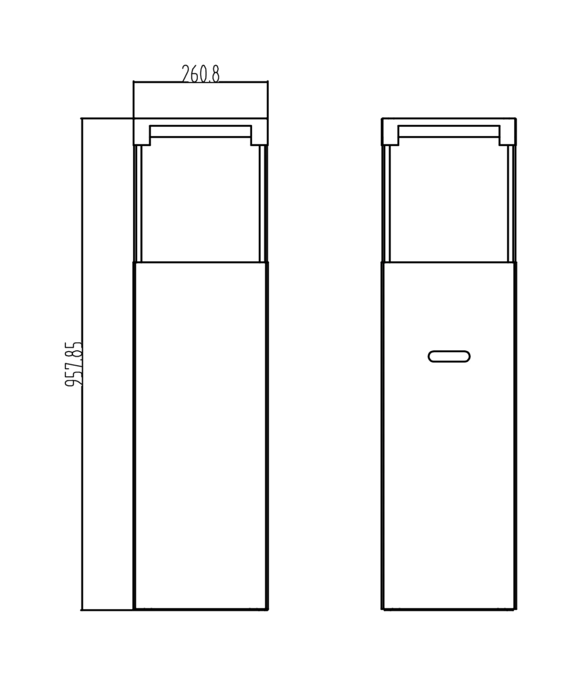 Freistehender Bio-Kamin PATIO - BESTIA schwarz matt