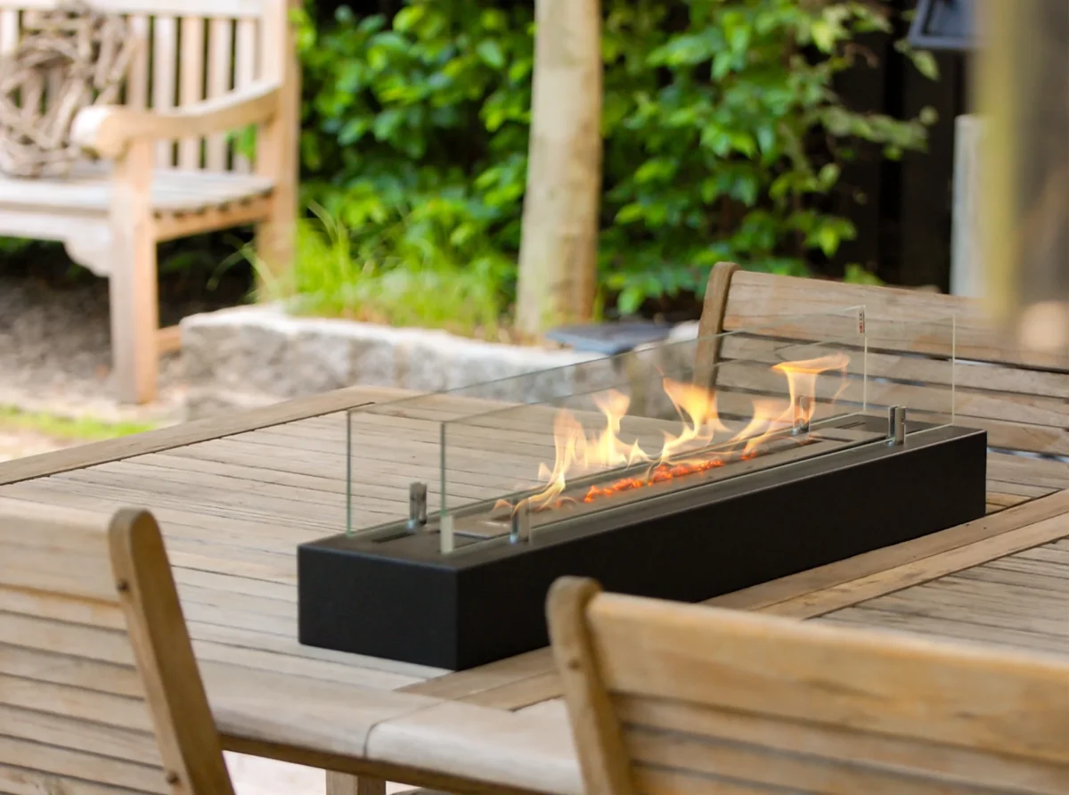 4990 Bio-Kamin Einsatz mit Glas 700mm