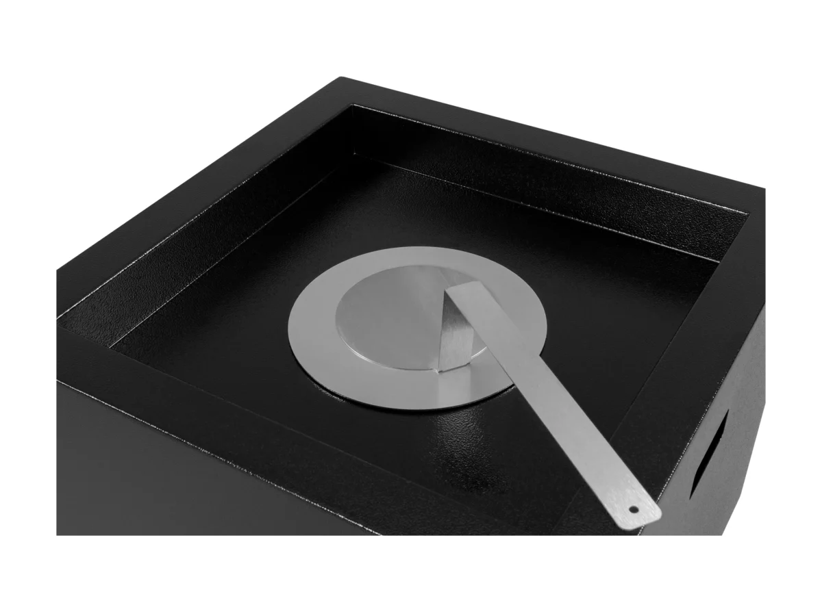 5012 Freistehender Bio-Kamin Novium schwarz matt