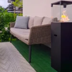 5025 Bioethanol-Standkamin PATIO – BESTIA – Schwarz Matt