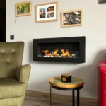 5037 Bioethanol-Wandkamin BOX 900 × 400 – mit Glasscheibe
