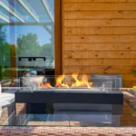 5061 Bio-Kamin Einsatz mit Glas 700mm