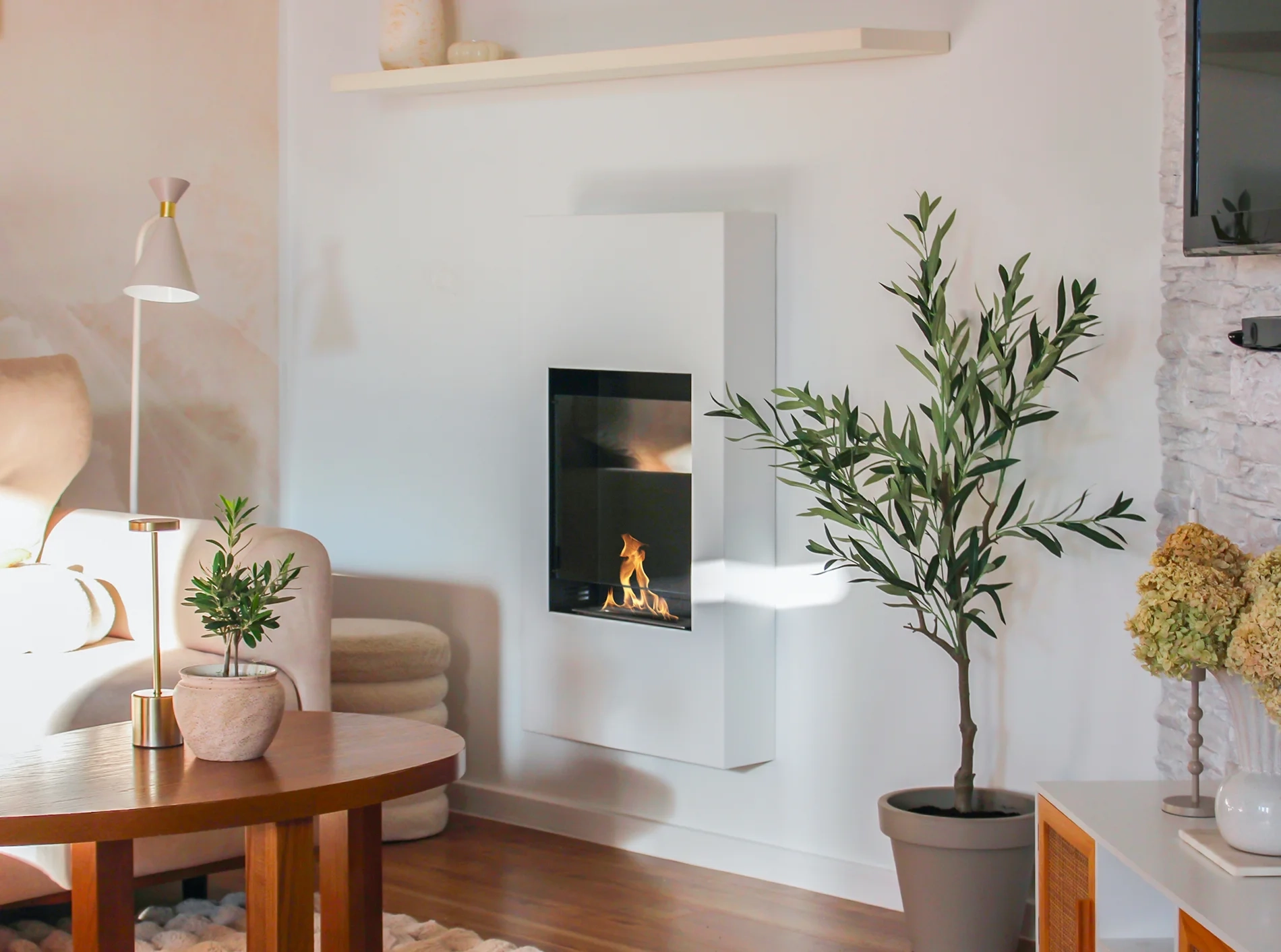 5067 Biokamin Portal Modern mit Glas