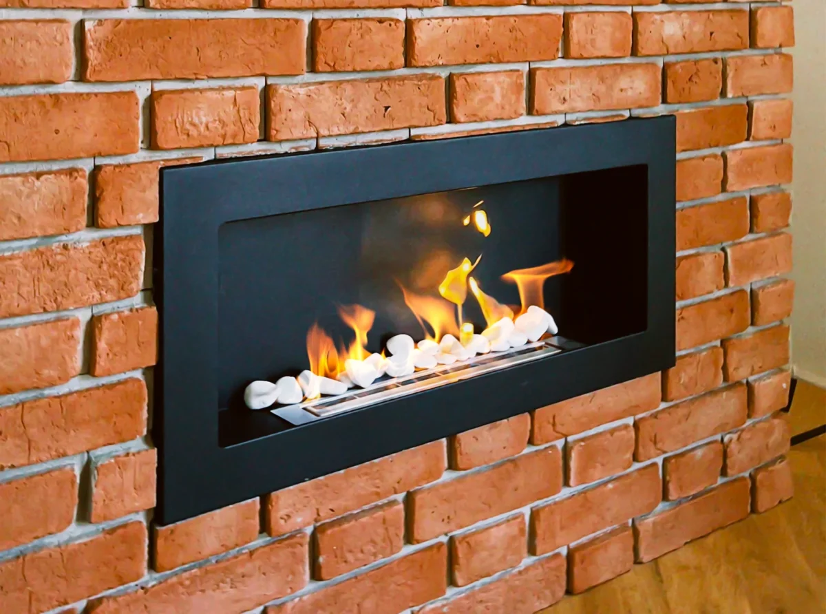5077 Bio-Kamin 900x400 Schwarz Strukturell