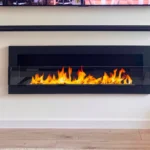 Bioethanol-Wandkamin 1200 × 400 – mit Glasscheibe
