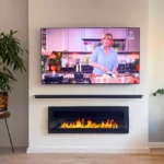 Bioethanol-Wandkamin 1200 × 400 – mit Glasscheibe