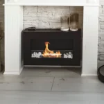 Bioethanol-Wandkamin BOX 650 × 400 – mit Glasscheibe