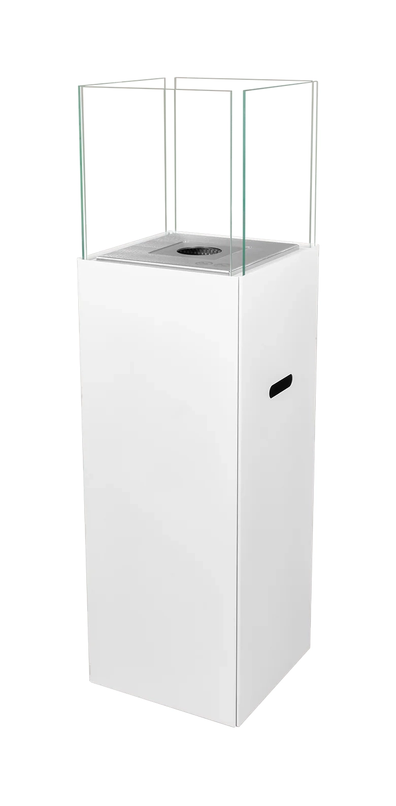 Freistehender Bio-Kamin PATIO weiß matt