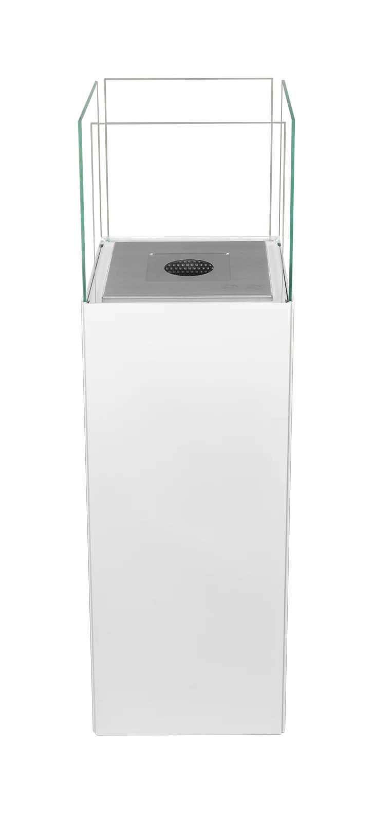 Freistehender Bio-Kamin PATIO weiß matt