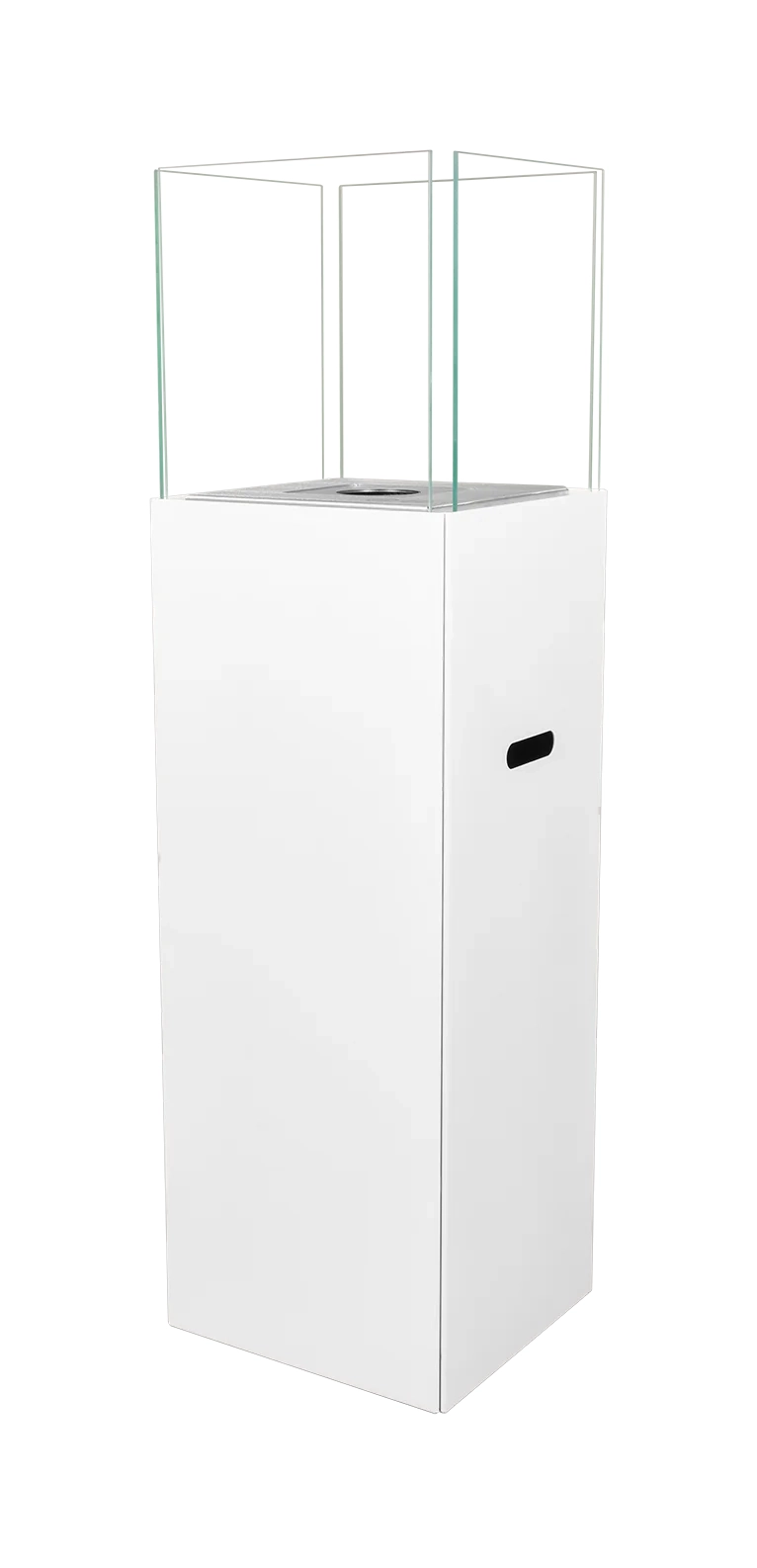 Freistehender Bio-Kamin PATIO weiß matt