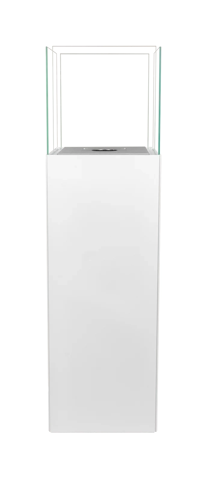 Freistehender Bio-Kamin PATIO weiß matt