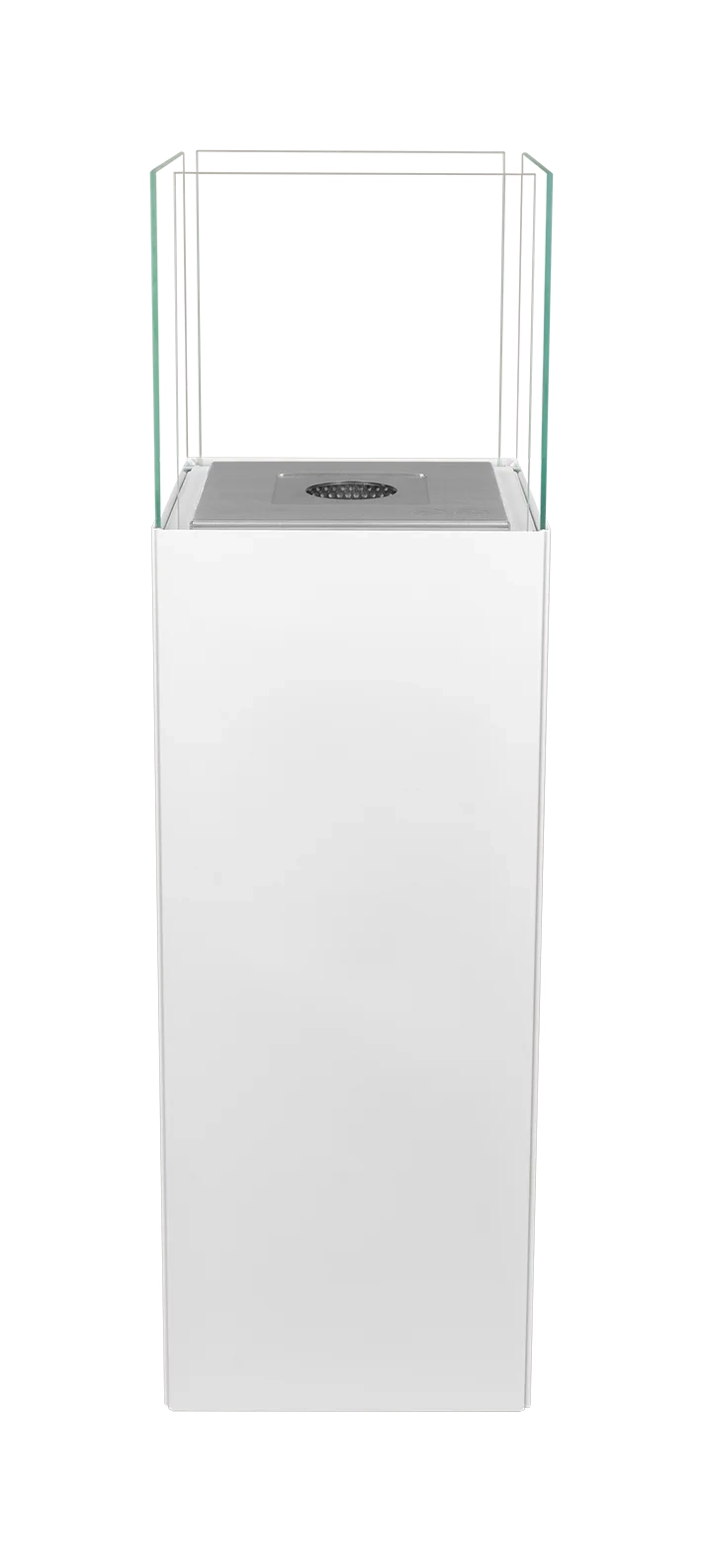 Freistehender Bio-Kamin PATIO weiß matt