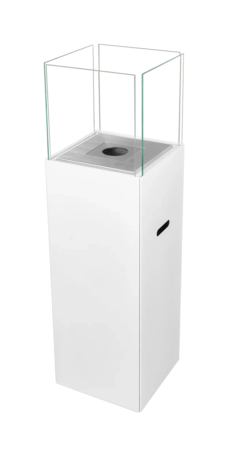 Freistehender Bio-Kamin PATIO weiß matt