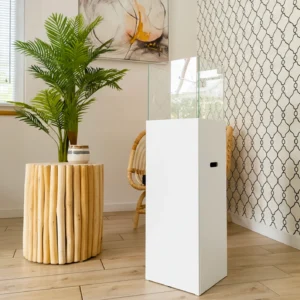 Freistehender Bio-Kamin PATIO weiß matt