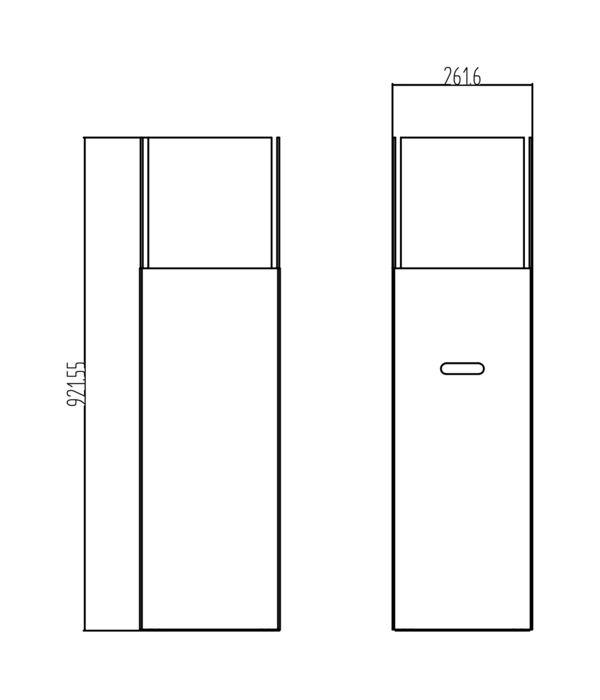 Freistehender Bio-Kamin PATIO weiß matt