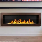 Bioethanol-Wandkamin 1200 × 400 – mit Glasscheibe