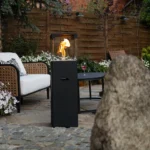 5303 Bioethanol-Standkamin PATIO – BESTIA – Schwarz Matt