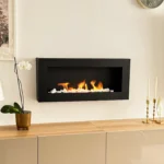 5329 Bioethanol-Wandkamin BOX 900 × 400 – mit Glasscheibe
