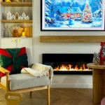 Bioethanol-Wandkamin 1200 × 400 – mit Glasscheibe