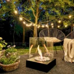 5522 Bioethanol-Standkamin SUNSET GARDEN – Schwarz