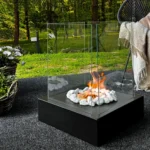 5523 Bioethanol-Standkamin SUNSET GARDEN – Schwarz