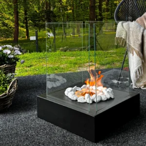 Bioethanol-Standkamin SUNSET GARDEN – Schwarz
